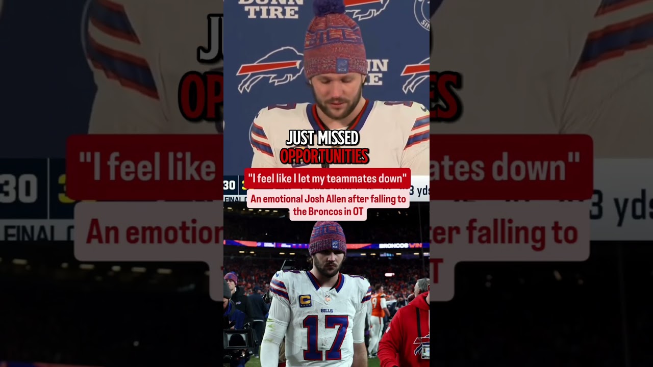 Джош Аллен в слезах после поражения: «Я подвел своих товарищей по команде» 