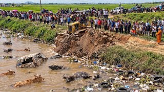   Great! Perfect New Project !! Complete100% Delete Small Canal By Bulldozer D91p & Dump Truck 65T