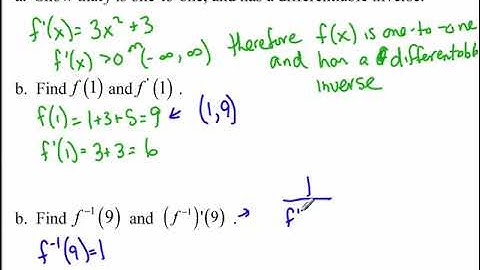 4.3 - Derivatives of Inverse Functions and Inverse Trigonometry