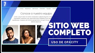Sitio web completo: 7. Mostrar y ocultar caja usando opacity.