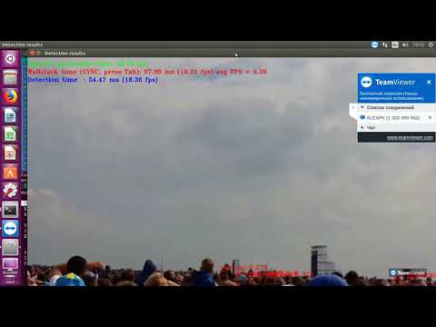 Yolov3-tiny 1 x MyriadX - sync - 9.5 FPS
