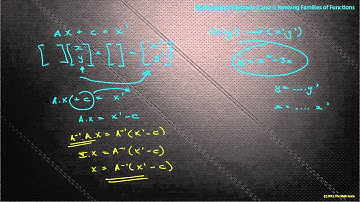 Maths Methods 3 and 4 : Chapter 3 (Part 2) : Families of Functions