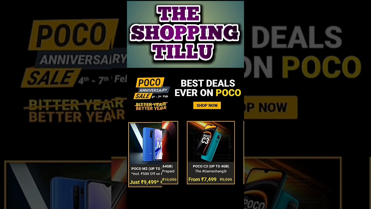 Poco anniversary sale on Flipkart 