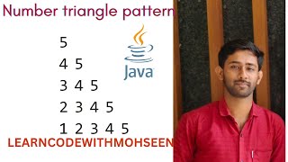 Pattern Program 20 | 5*5 Number Pattern in Java | Triangle Pattern in Java with dry run(Hindi/Urdu)