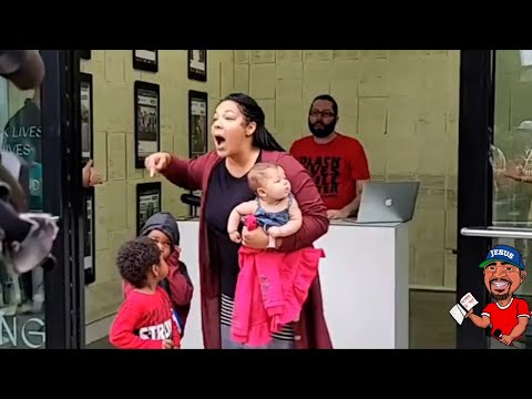 BLM-Antifa Portland press conference crashed by black woman