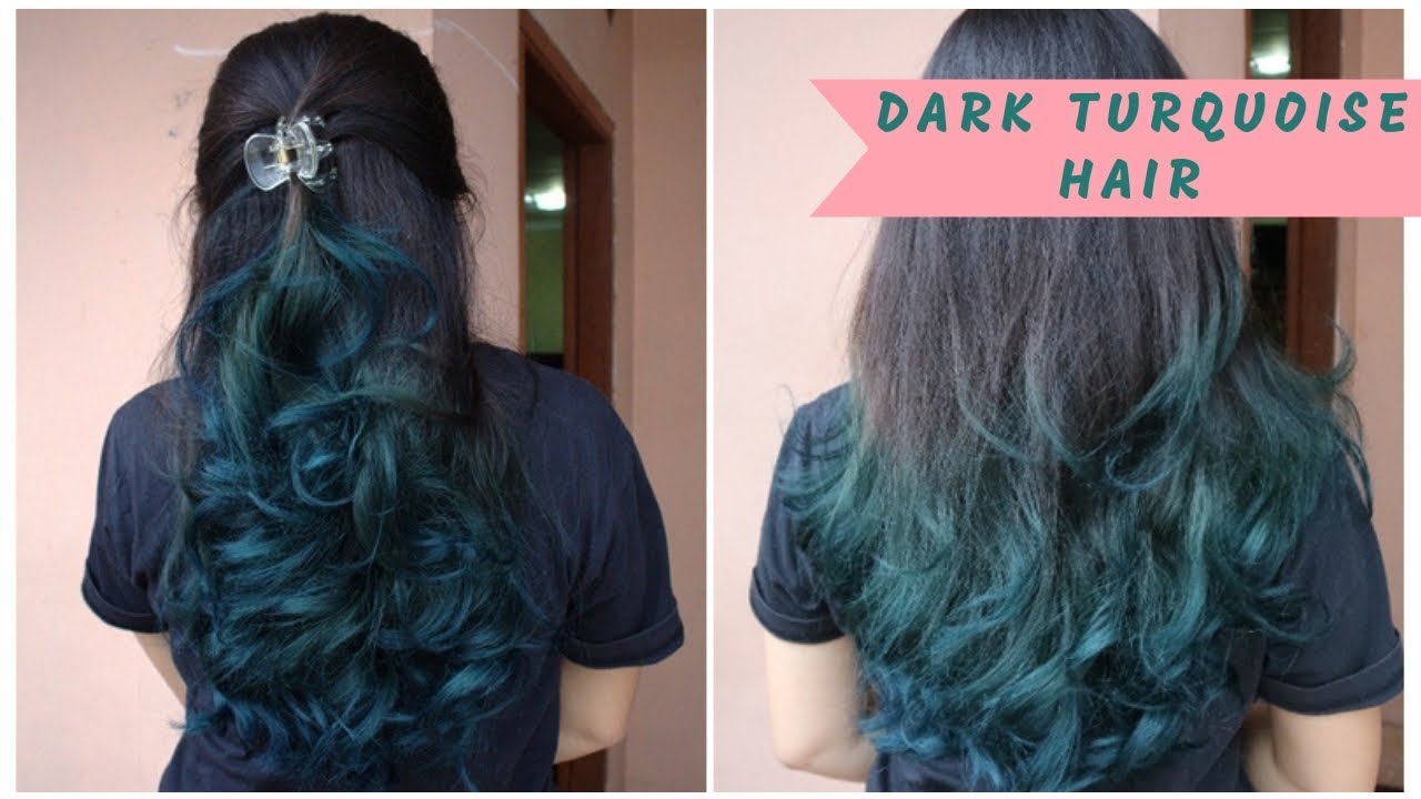  CAT  RAMBUT  TEAL TURQUOISE PAKE MIRANDA BAGUS  BANGET 