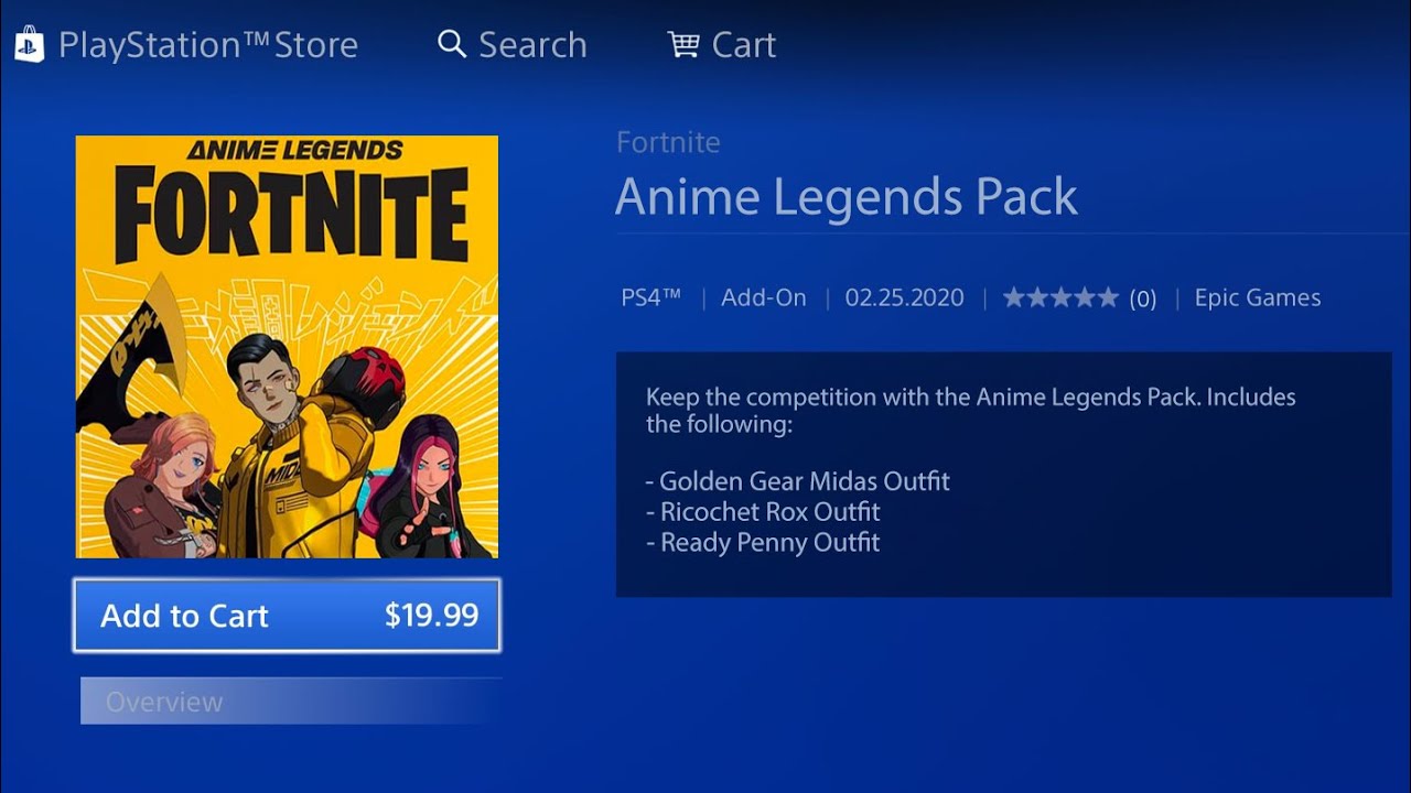 Anime Legends Pack  Epic Games Store