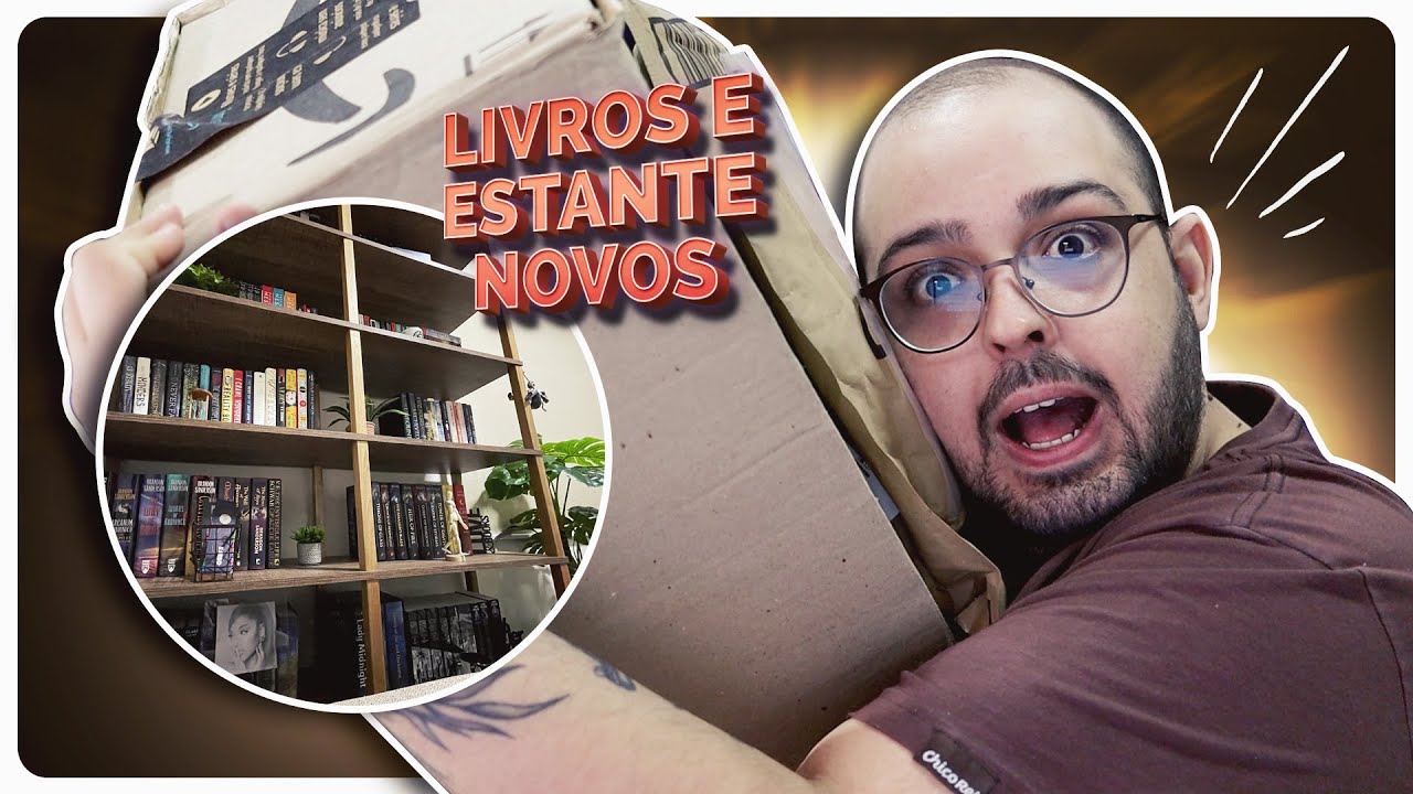 UNBOXING de livros que comprei + Minha NOVA ESTANTE!
