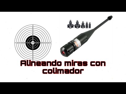 Ajustar colimador de cañón para luego ajustar el rifle