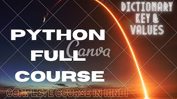 Python Full Course 48 Dictionary Keys and Values