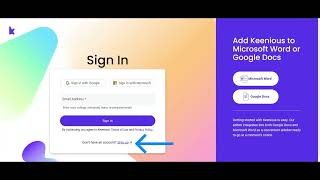 Keenious tutorial Profile