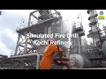 Simulated firedrill  kochi refinery  bpcl