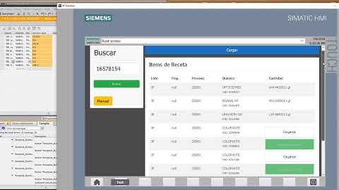 Recetas HMI - PLC Siemens - SQL Server