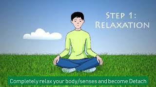 How to meditate 5 steps to Simple Raja Yoga (RajYog) Meditation screenshot 2