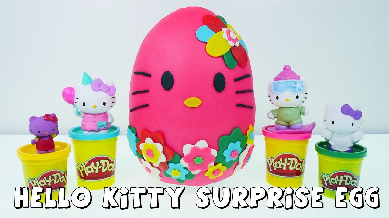 Hello Kitty Play-Doh Surprise Egg Full 