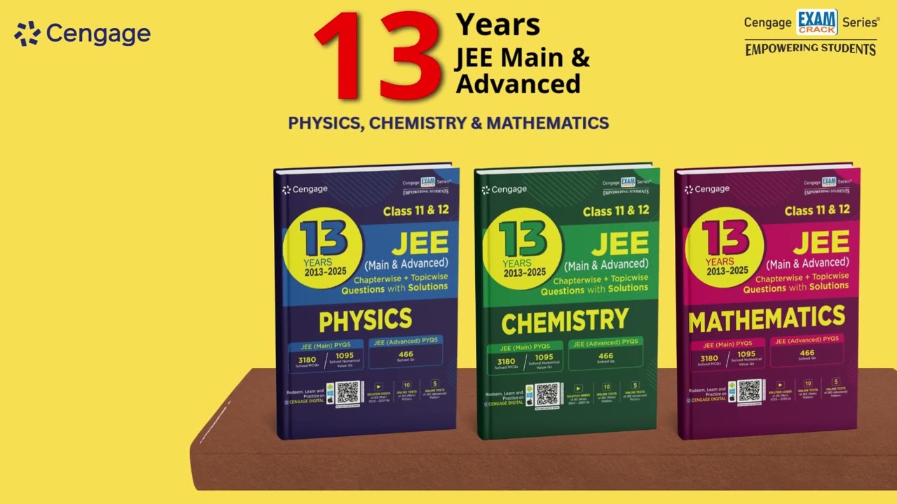🎯 Cengage 13 Years' JEE Main & Advanced Physics, Chemistry & Mathematics