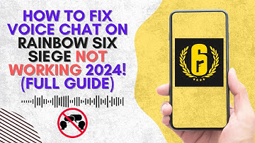 HOW TO FIX VOICE CHAT ON RAINBOW SIX SIEGE NOT WORKING 2024! (FULL GUIDE)