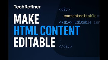 How to Make Any HTML Content Editable | Editable Div & Paragraph Tutorial