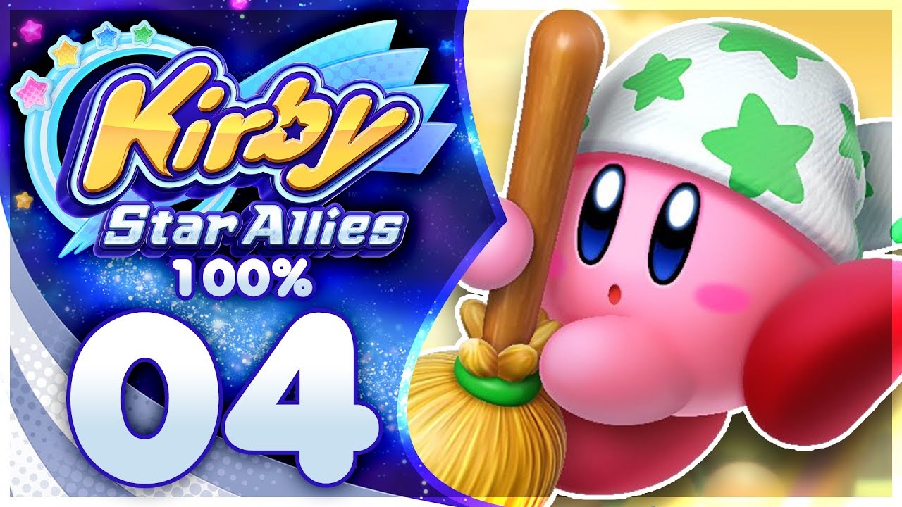 Kirby Star Allies - 100% Walkthrough: Planet Popstar | Part 4! CLEANING  KIRBY! - YouTube