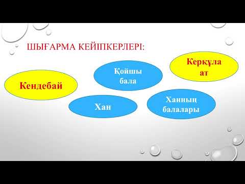 5 класс  Қазақ әдебиеті   Тақырыбы:" Керқұла атты Кендебай" ертегісі.Кендебайдың ерлігі