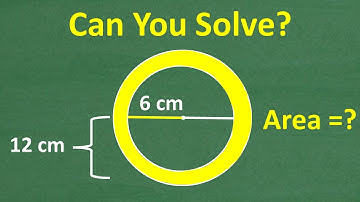 What is the EXACT AREA of a ring that has an inside radius of 6 cm and an outside radius of 12 cm?
