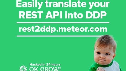 Meteor Hackathon 2015 submission: DDP2REST