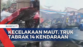 14 Kendaraan Terlibat Kecelakaan Beruntun, 5 Orang Meninggal di Tempat