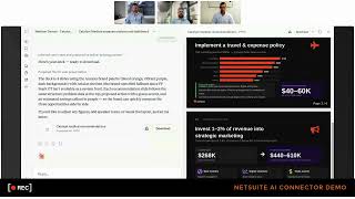 NetSuite AI Connector demo - financial analysis & upsell workflows with Claude