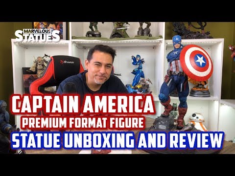 Captain America Premium Format Exclusive Statue UNBOXING & REVIEW