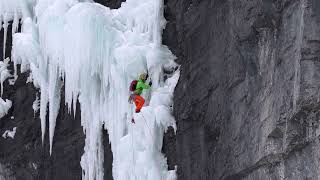 Real Big Drip Ice Climb Stas Beskin #iceclimbing #Canadianboyz