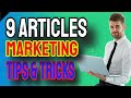 9 Articles Marketing Tips and Tricks content marketing - 2021 - 1