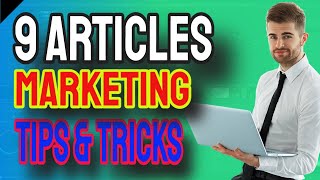 9 Articles Marketing Tips and Tricks content marketing -  2021 - 1