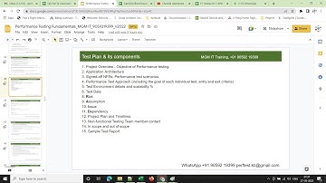 PerformanceTesting-May27-Test Plan doc & its components,XML Vs JSON, HTTP Response codes