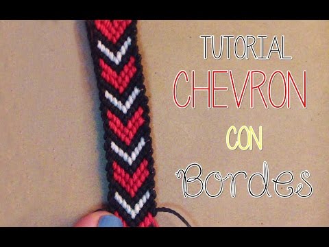 》Tutorial pulsera Chevron con bordes │Macrame《 , YouTube