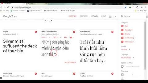 Cách chèn font chữ đẹp cho trang web của bạn