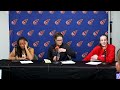 Stephanie White, Caitlin Clark & Kelsey Mitchell | Postgame Media Availability  at Sparks