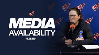Stephanie White, Caitlin Clark Kelsey Mitchell Postgame Media Availability At Sparks
