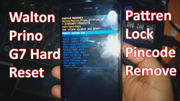 Walton Primo G7 Hard Reset Pattren Lock Pincode Remove Done |