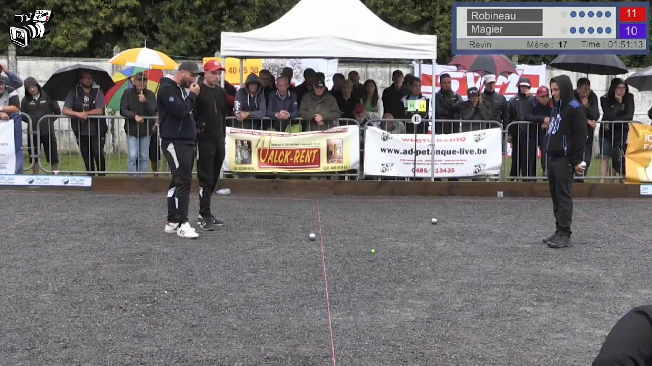 Miniature de la vidéo : Pétanque Revin Robineau contre Magier