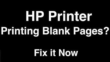 HP Printer Printing Blank Pages  -  Fix it Now