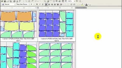 PLUS 2D : Different types of output from PLUS 2D Optimization Software