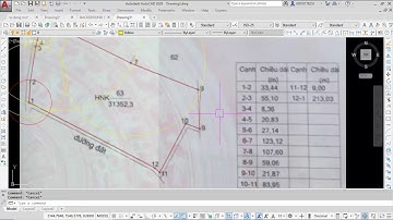 Cách vẽ AutoCAD mặt bằng tổng thể ranh đất từ ảnh chụp hình vẽ trên sổ đỏ