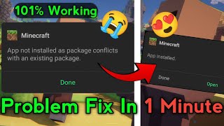 How to Fix Minecraft App Not Installed as package conflicts with an existing package screenshot 3
