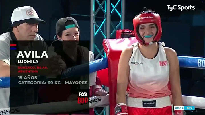 Elizabeth Cabrera vs. Ludmila vila  - Boxeo de Pri...