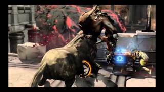 Centaur thrown off the cliff of The City of Olympia (not)GLITCH God of War® III Remastered Very Hard