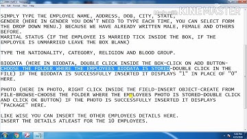 Chapter 7: DBMS practical part 3