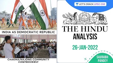 The Hindu Newspaper Editorial Analysis | 26th Jan 2022 | Current Affairs | UPSC CSE | Saurabh Pandey