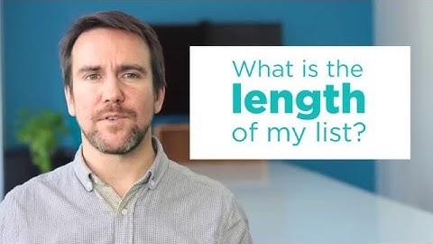 CS Principles: Introduction to Lists - Part 4 Getting Length