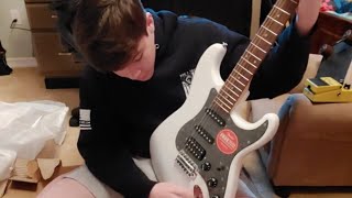 Unboxing My FIRST ELECTRIC GUITAR!