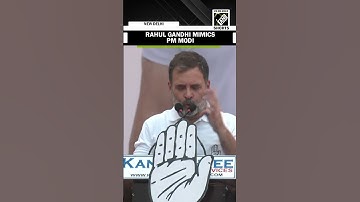 Congress’ Rahul Gandhi mimics PM Modi for giving interview to his “stooges”